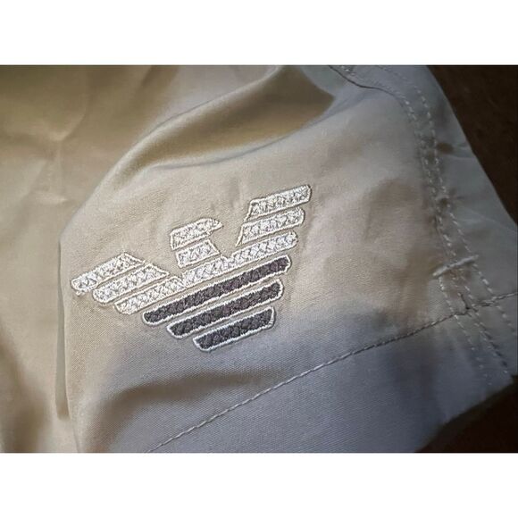 Emporio Armani Swim Shorts with Two-Tone Eagle Embroidery - Picture 13 of 14